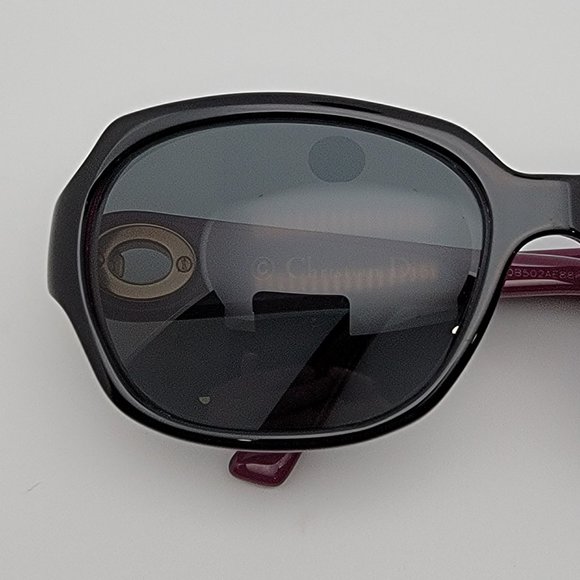 *SOLD* Christian Dior Diorissimo2N EWKYI Shiny Black Fuchsia Sunglasses FRAME - Picture 14 of 14